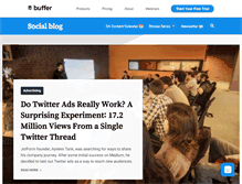 Tablet Screenshot of blog.bufferapp.com